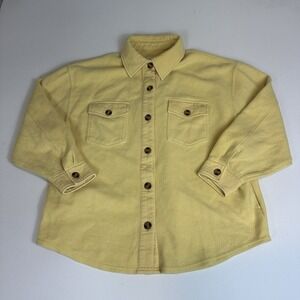 Billabong Anytime Shacket Oversized Button Up Jacket‎ Yellow Womens L Chamois